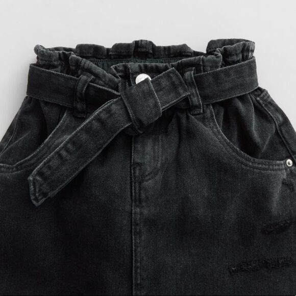 Black denim skirt - Picture 3 of 8